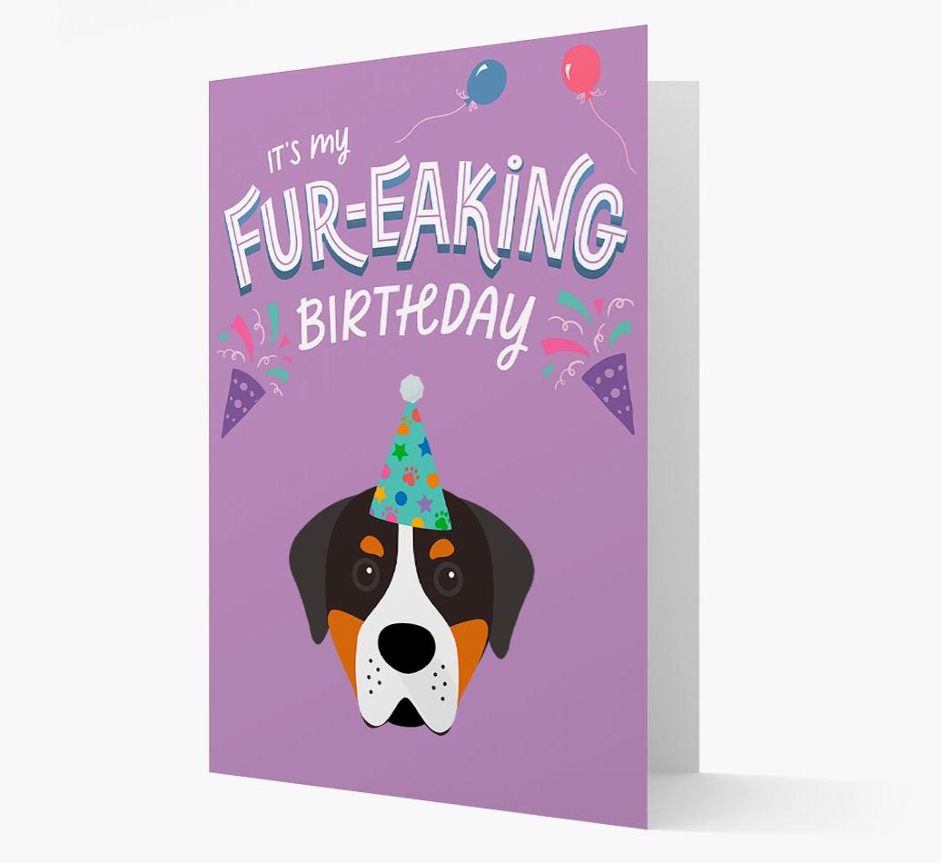 'It's My Fur-eaking Birthday': Personalized {breedFullName} Card