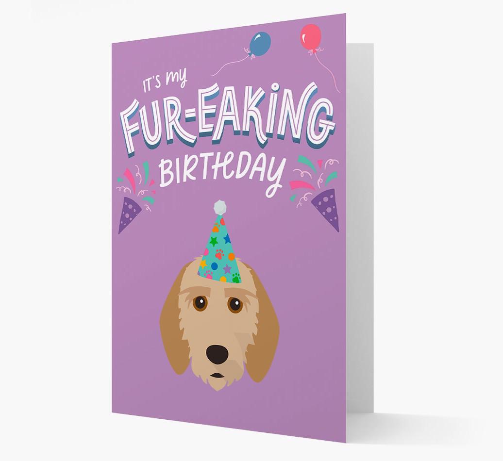 'It's My Fur-eaking Birthday': Personalized {breedFullName} Card