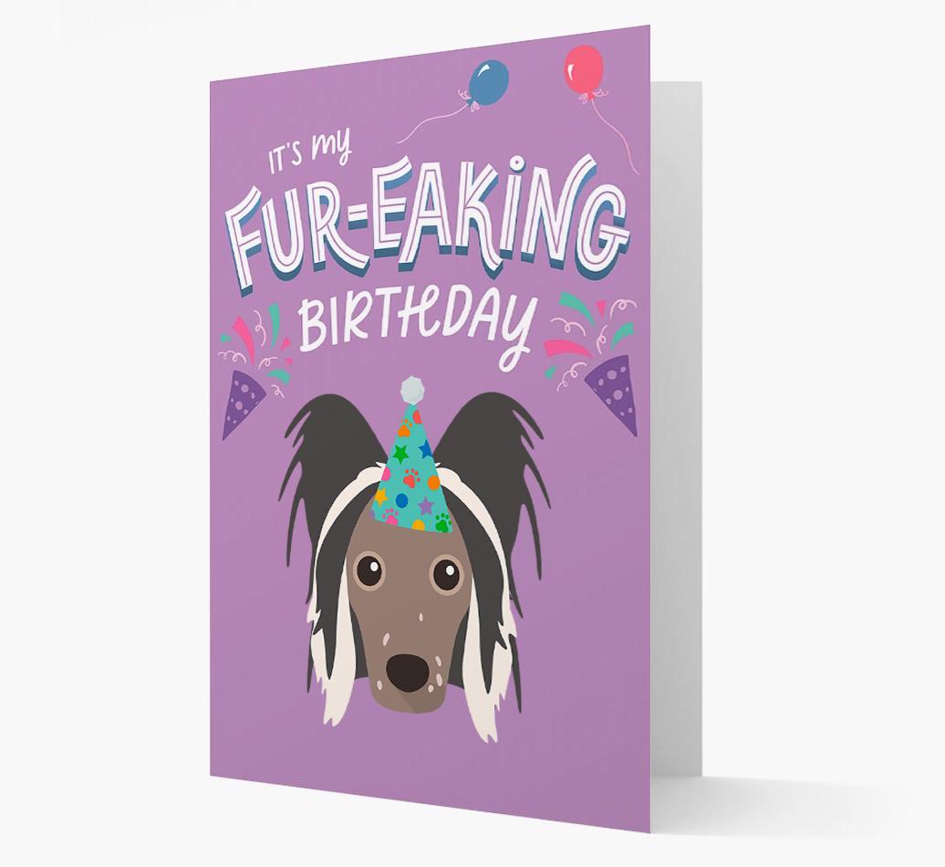'It's My Fur-eaking Birthday': Personalized {breedFullName} Card
