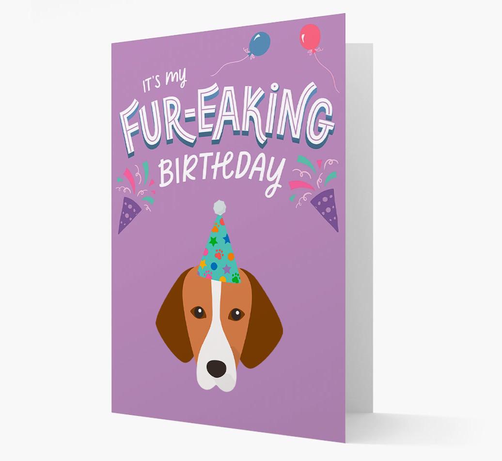 'It's My Fur-eaking Birthday': Personalized {breedFullName} Card