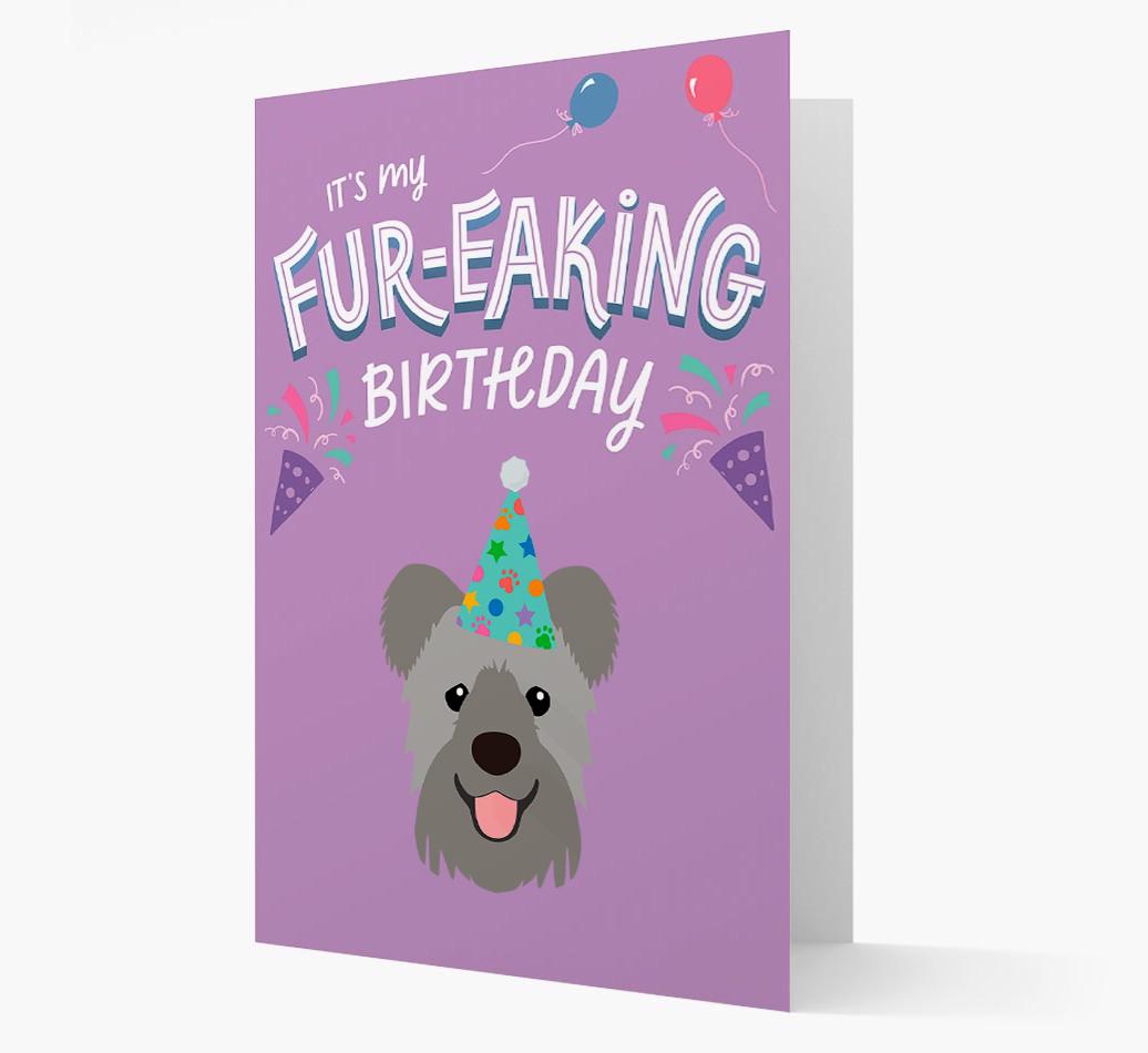 'It's My Fur-eaking Birthday': Personalized {breedFullName} Card