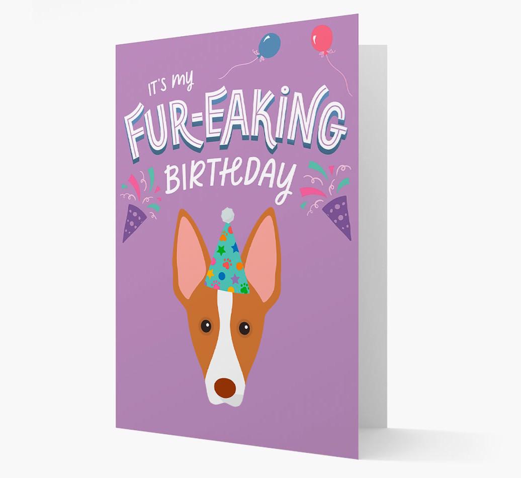 'It's My Fur-eaking Birthday': Personalized {breedFullName} Card