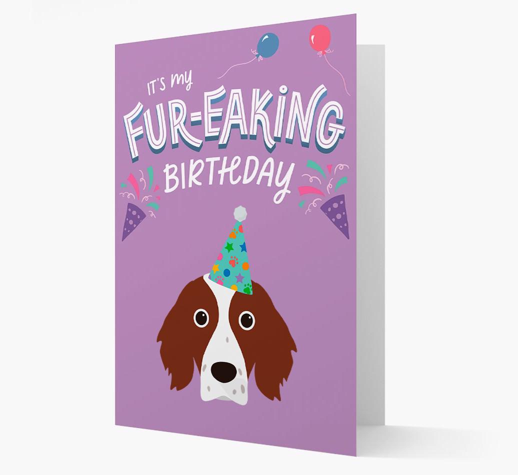 'It's My Fur-eaking Birthday': Personalized {breedFullName} Card