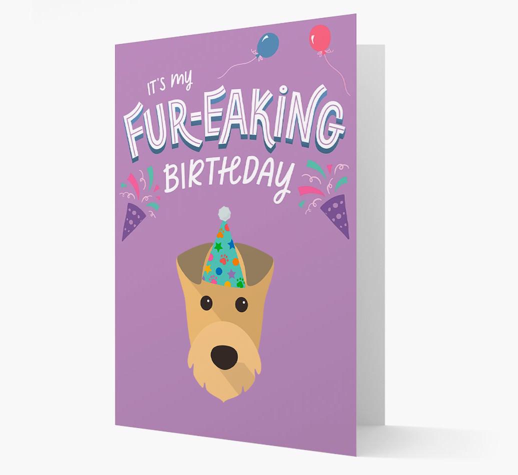 'It's My Fur-eaking Birthday': Personalized {breedFullName} Card