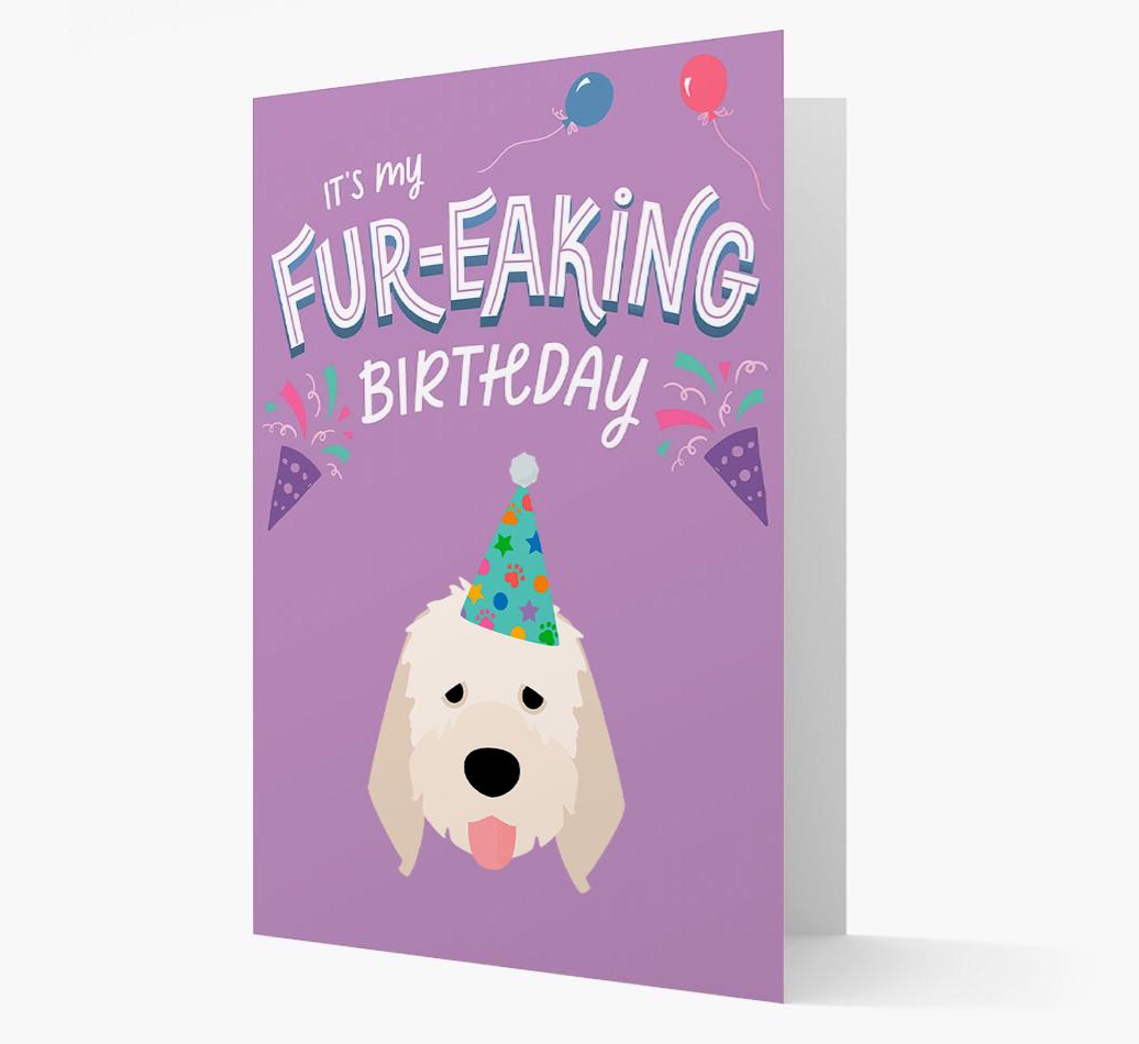 'It's My Fur-eaking Birthday': Personalized {breedFullName} Card