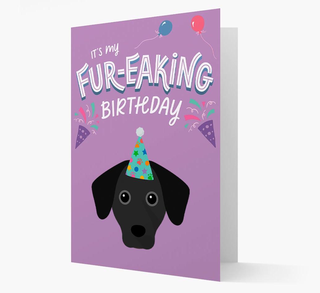 'It's My Fur-eaking Birthday': Personalized {breedFullName} Card