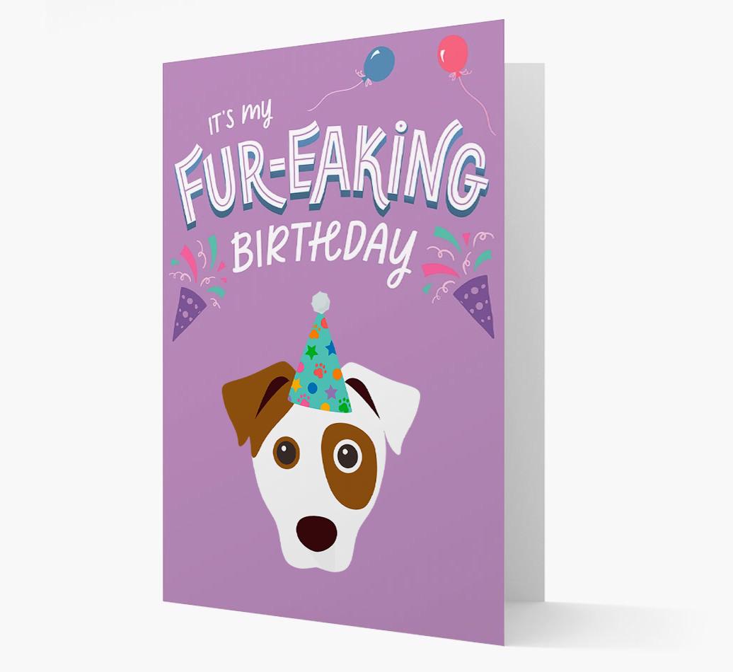'It's My Fur-eaking Birthday': Personalized {breedFullName} Card