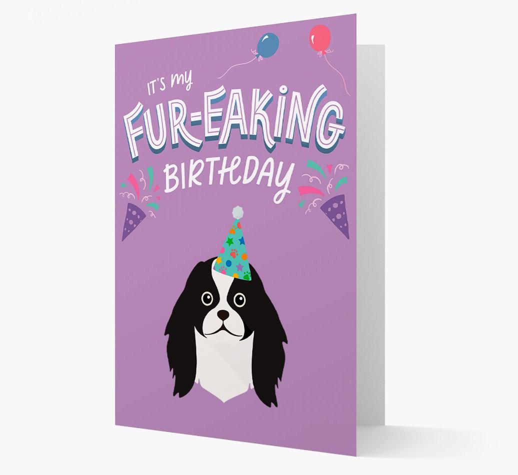 'It's My Fur-eaking Birthday': Personalized {breedFullName} Card