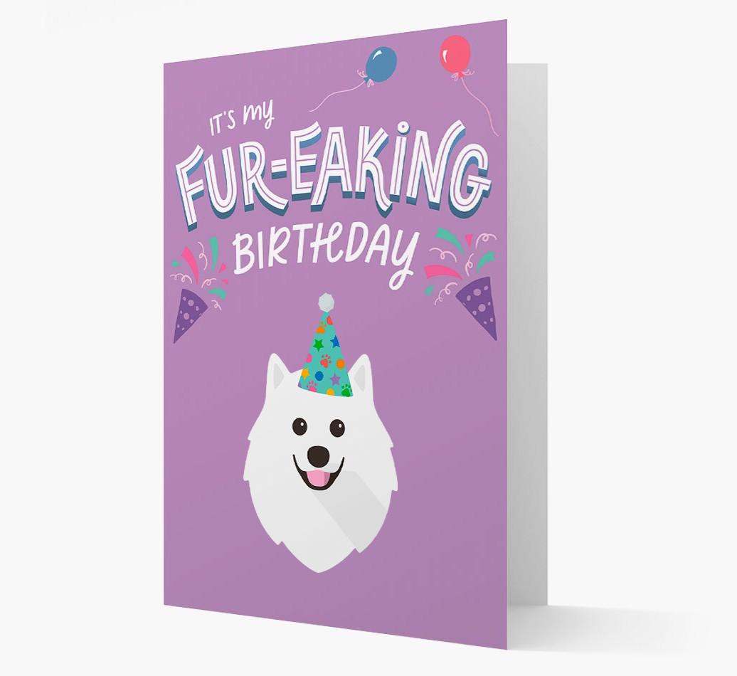 'It's My Fur-eaking Birthday': Personalized {breedFullName} Card