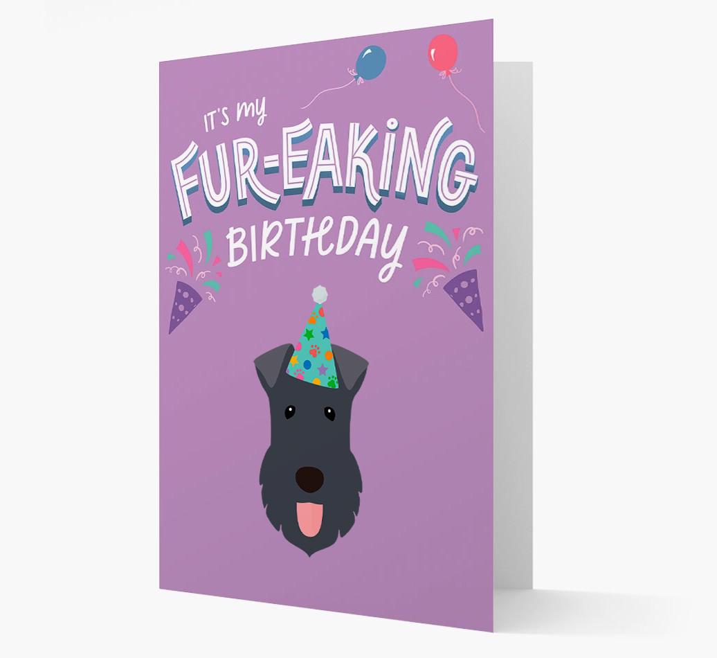 'It's My Fur-eaking Birthday': Personalized {breedFullName} Card