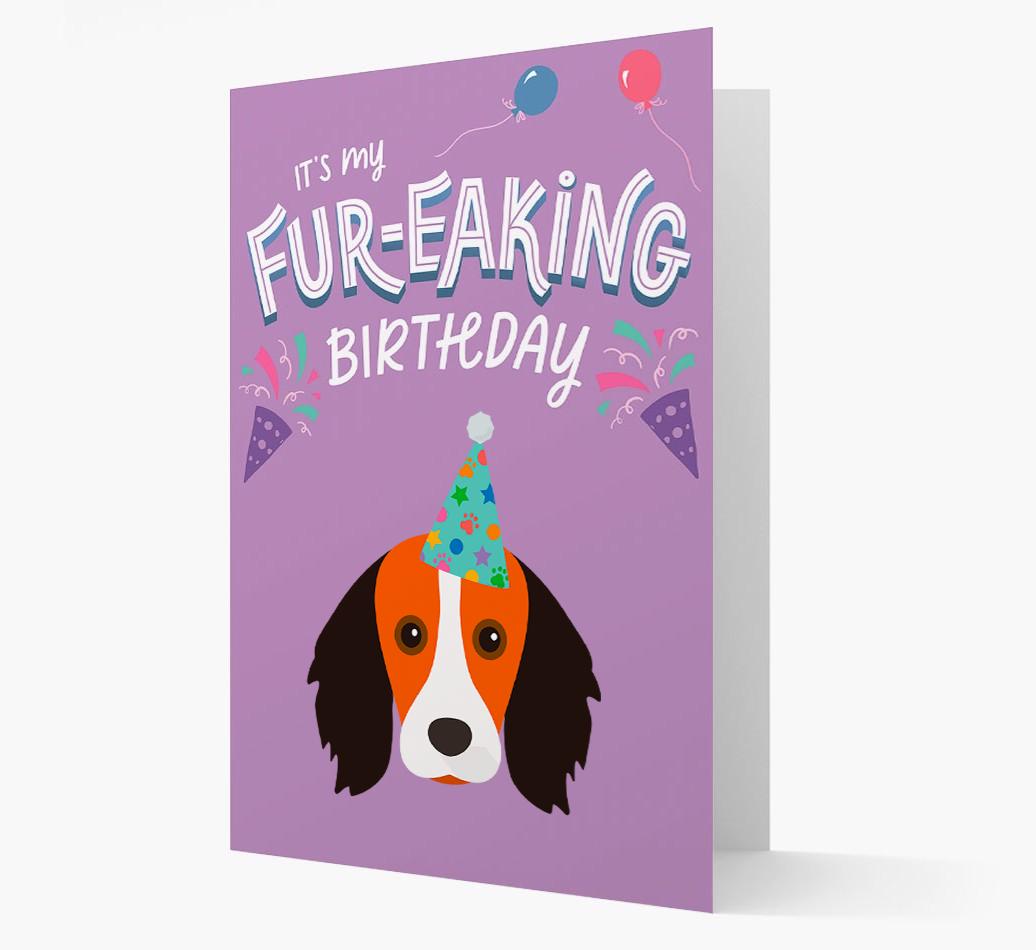 'It's My Fur-eaking Birthday': Personalized {breedFullName} Card
