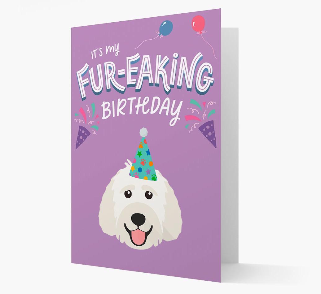 'It's My Fur-eaking Birthday': Personalized {breedFullName} Card