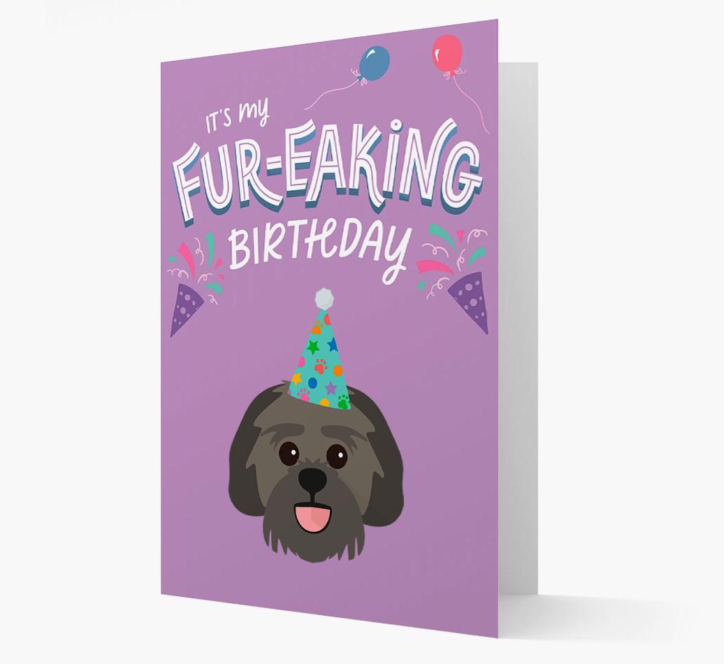 'It's My Fur-eaking Birthday': Personalized {breedFullName} Card