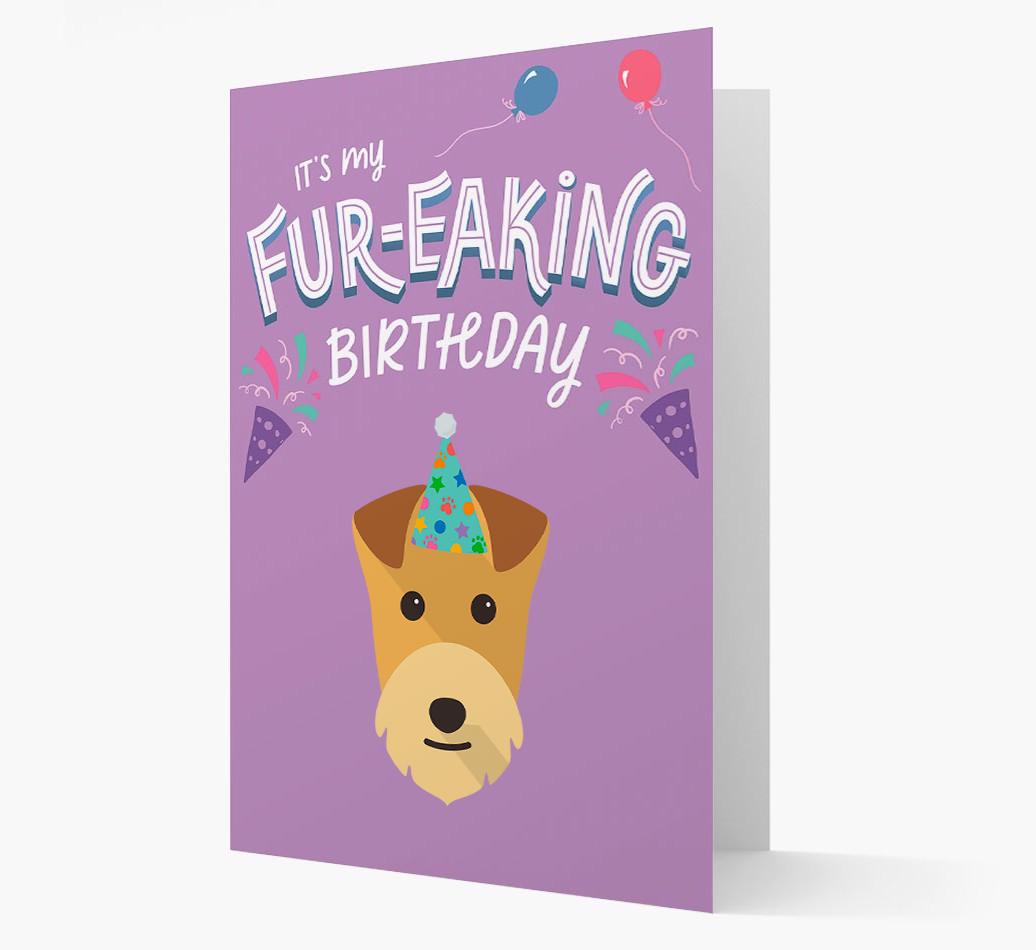 'It's My Fur-eaking Birthday': Personalized {breedFullName} Card