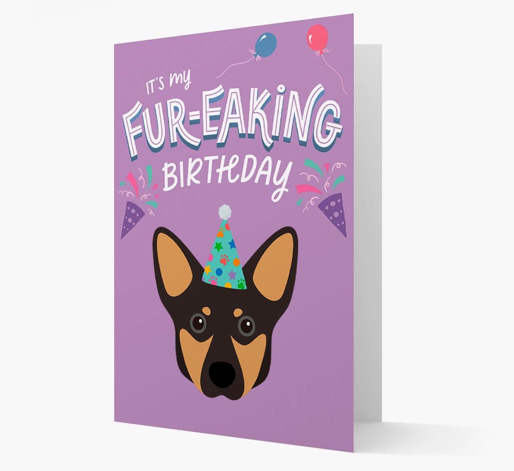 'It's My Fur-eaking Birthday': Personalized {breedFullName} Card