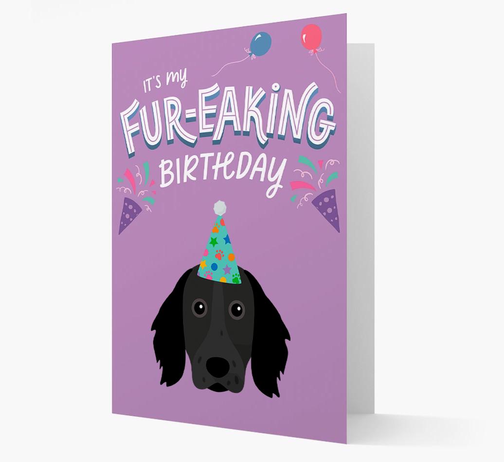 'It's My Fur-eaking Birthday': Personalized {breedFullName} Card