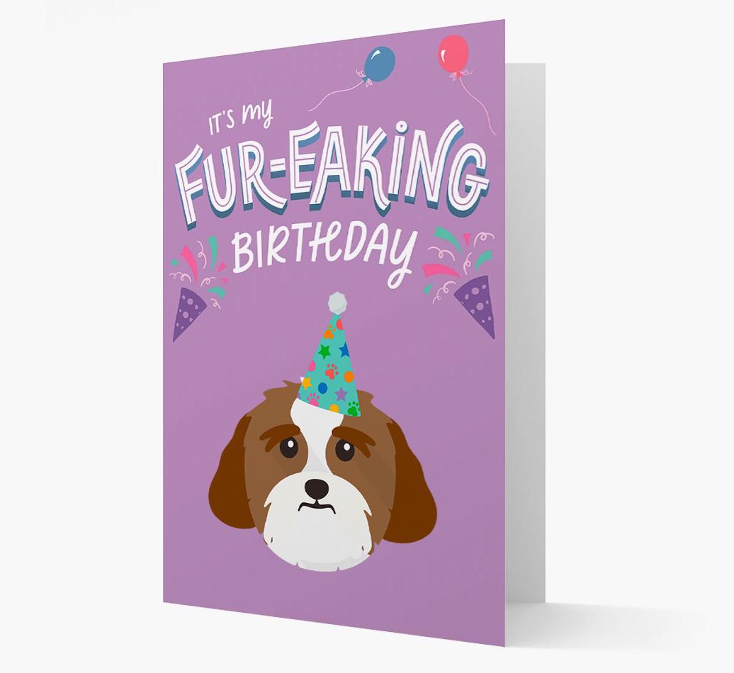 'It's My Fur-eaking Birthday': Personalized {breedFullName} Card