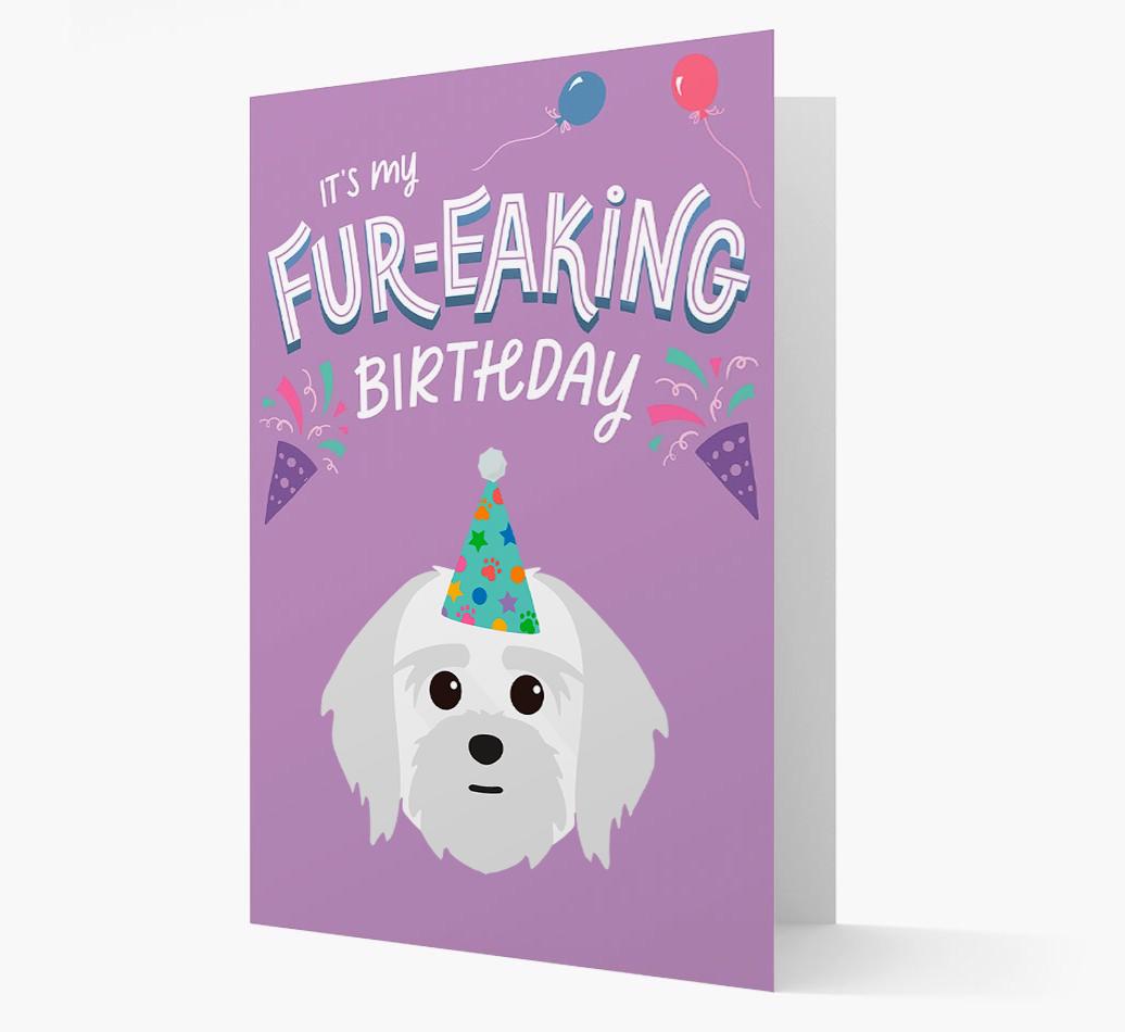 'It's My Fur-eaking Birthday': Personalized {breedFullName} Card