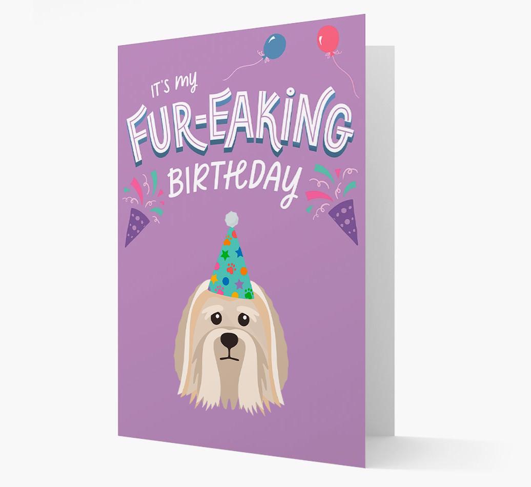 'It's My Fur-eaking Birthday': Personalized {breedFullName} Card