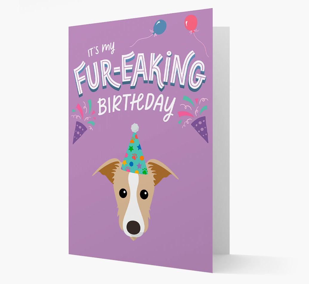 'It's My Fur-eaking Birthday': Personalized {breedFullName} Card