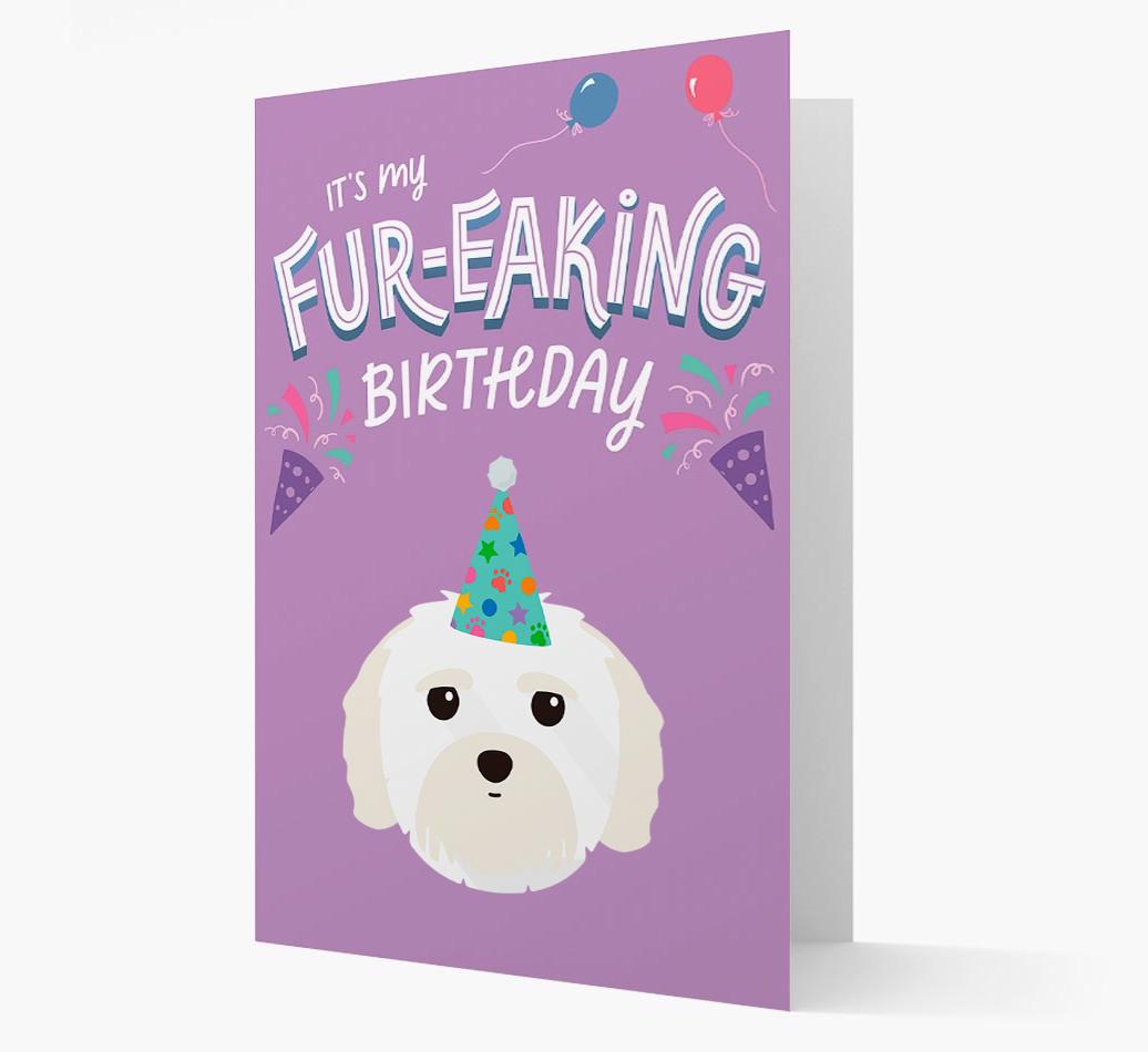 'It's My Fur-eaking Birthday': Personalized {breedFullName} Card