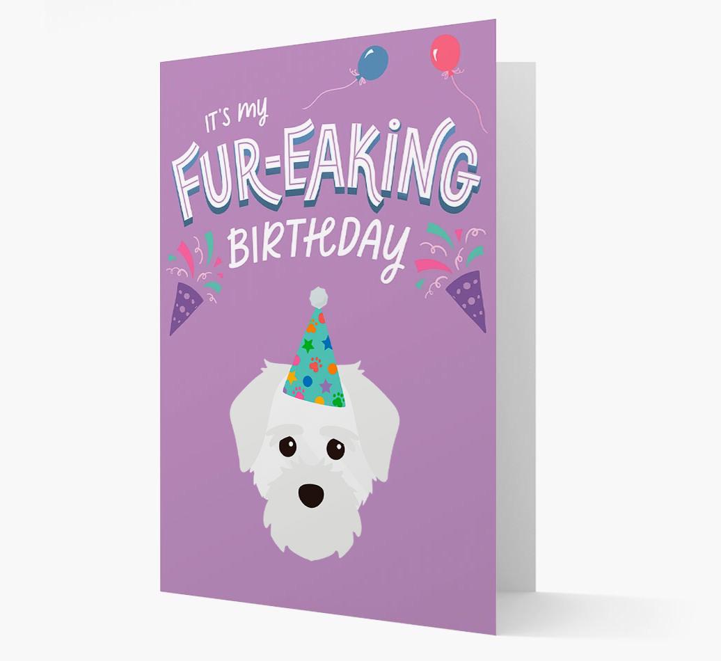'It's My Fur-eaking Birthday': Personalized {breedFullName} Card