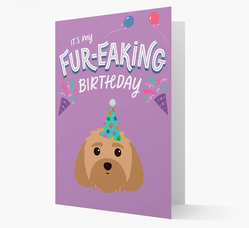 'It's My Fur-eaking Birthday': Personalized {breedFullName} Card