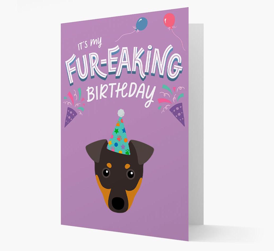 'It's My Fur-eaking Birthday': Personalized {breedFullName} Card