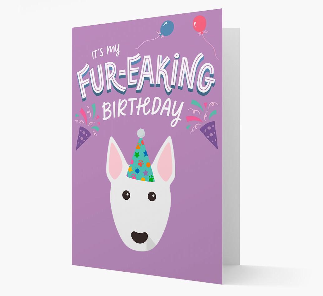 'It's My Fur-eaking Birthday': Personalized {breedFullName} Card
