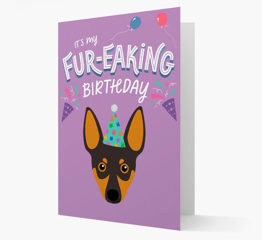 'It's My Fur-eaking Birthday': Personalized {breedFullName} Card