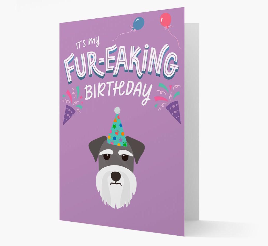 'It's My Fur-eaking Birthday': Personalized {breedFullName} Card