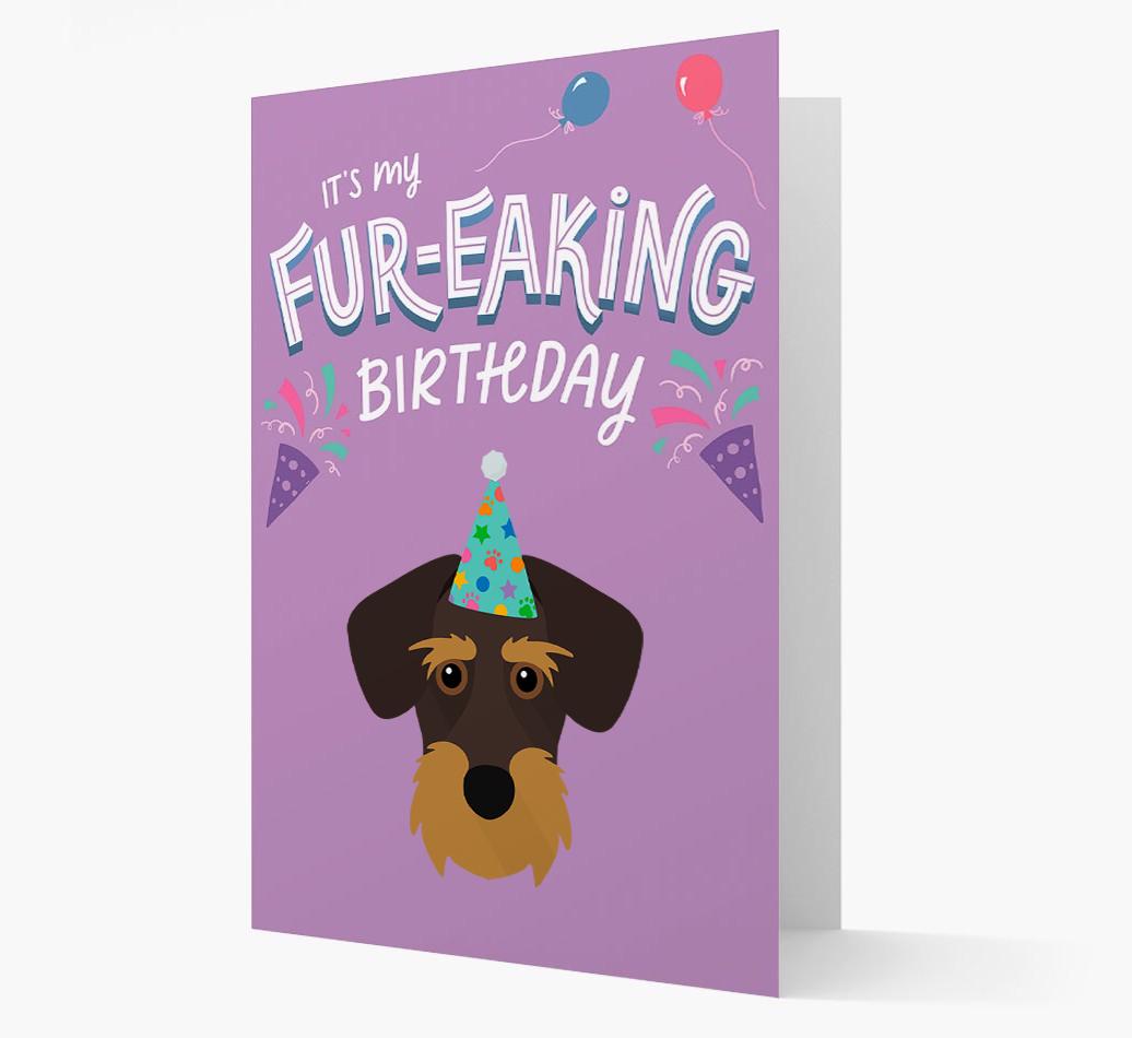 'It's My Fur-eaking Birthday': Personalized {breedFullName} Card
