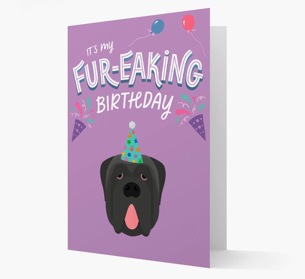 'It's My Fur-eaking Birthday': Personalized {breedFullName} Card