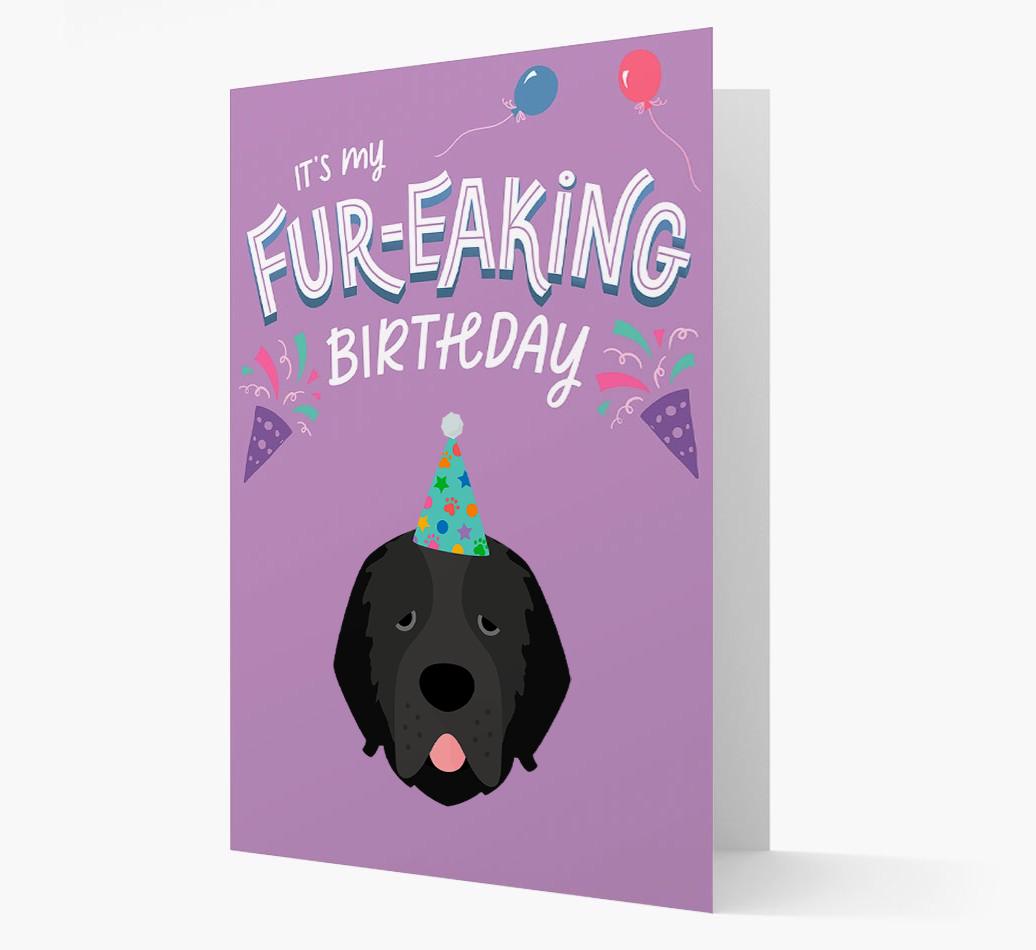 'It's My Fur-eaking Birthday': Personalized {breedFullName} Card
