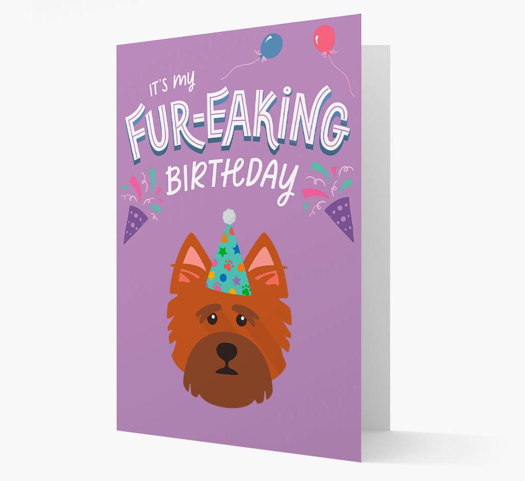 'It's My Fur-eaking Birthday': Personalized {breedFullName} Card