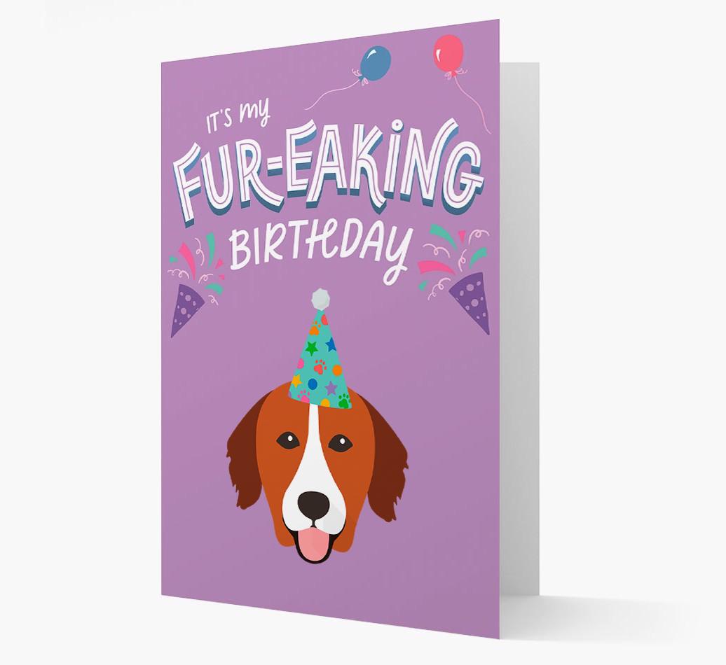 'It's My Fur-eaking Birthday': Personalized {breedFullName} Card