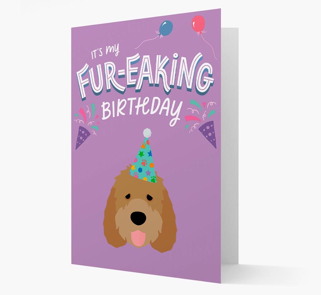 'It's My Fur-eaking Birthday': Personalized {breedFullName} Card
