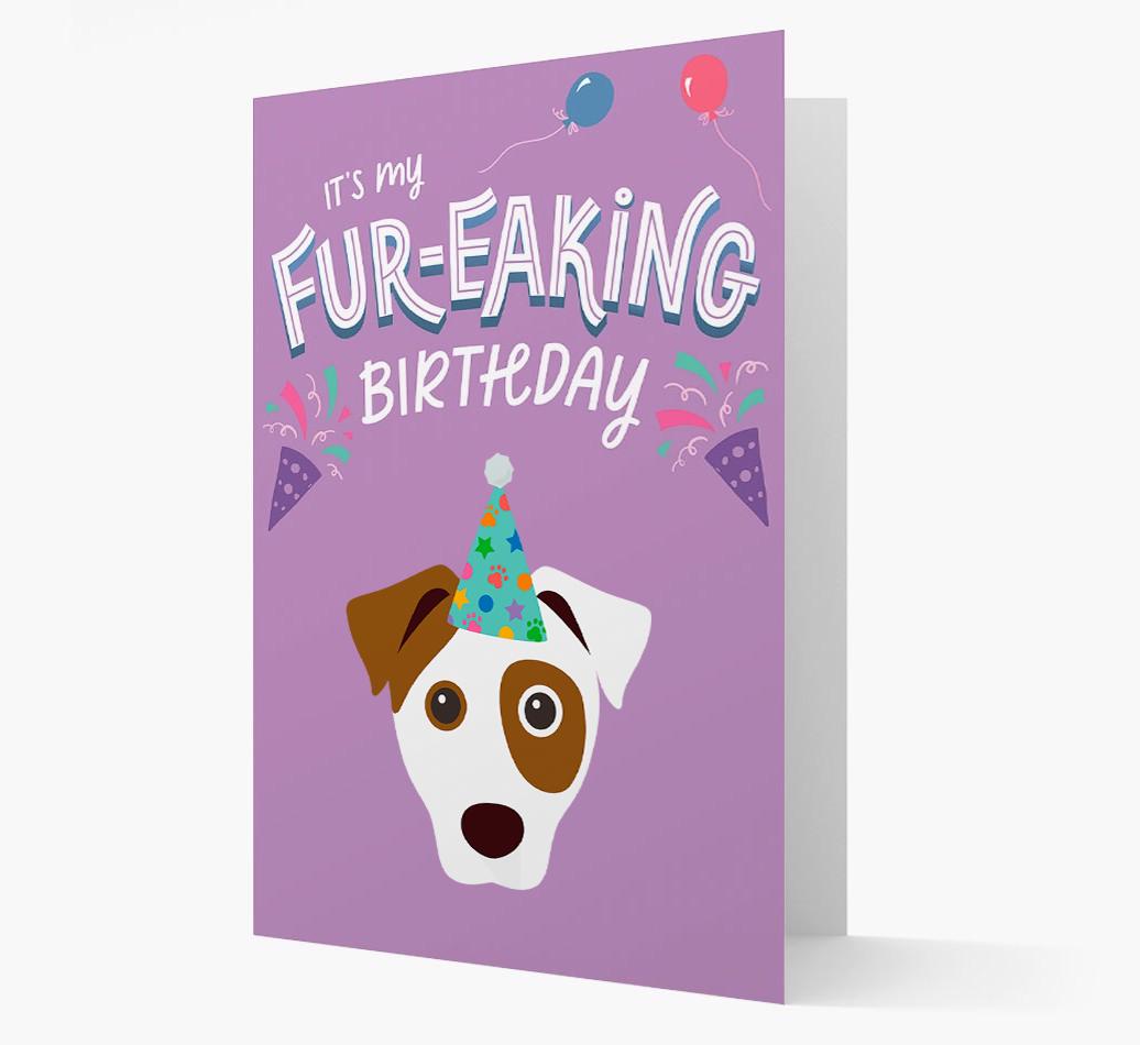 'It's My Fur-eaking Birthday': Personalized {breedFullName} Card