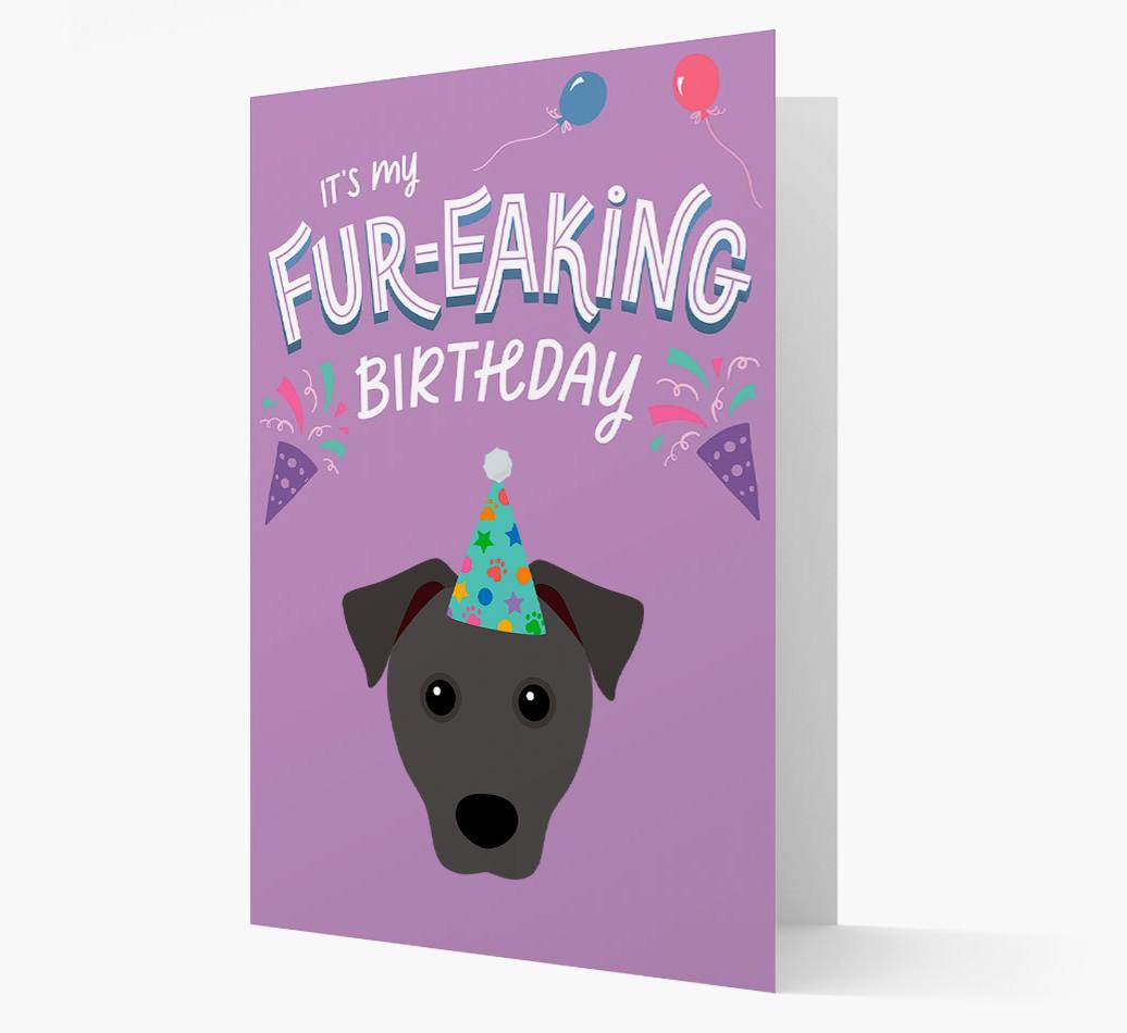 'It's My Fur-eaking Birthday': Personalized {breedFullName} Card
