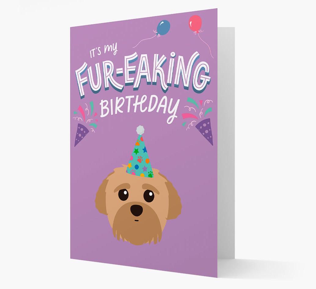 'It's My Fur-eaking Birthday': Personalized {breedFullName} Card