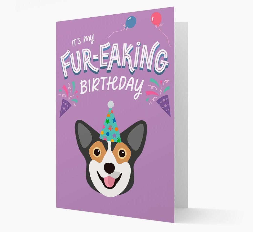 'It's My Fur-eaking Birthday': Personalized {breedFullName} Card