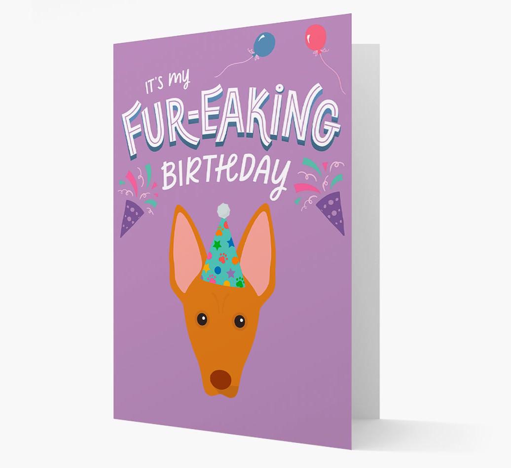 'It's My Fur-eaking Birthday': Personalised {breedFullName} Card