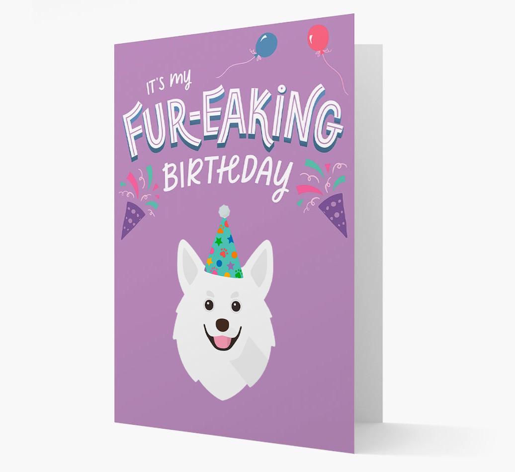 'It's My Fur-eaking Birthday': Personalized {breedFullName} Card