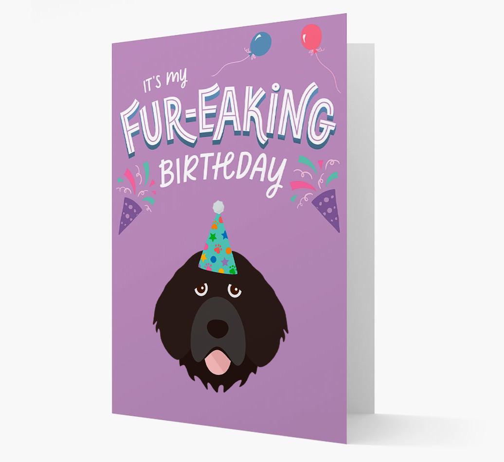 'It's My Fur-eaking Birthday': Personalized {breedFullName} Card