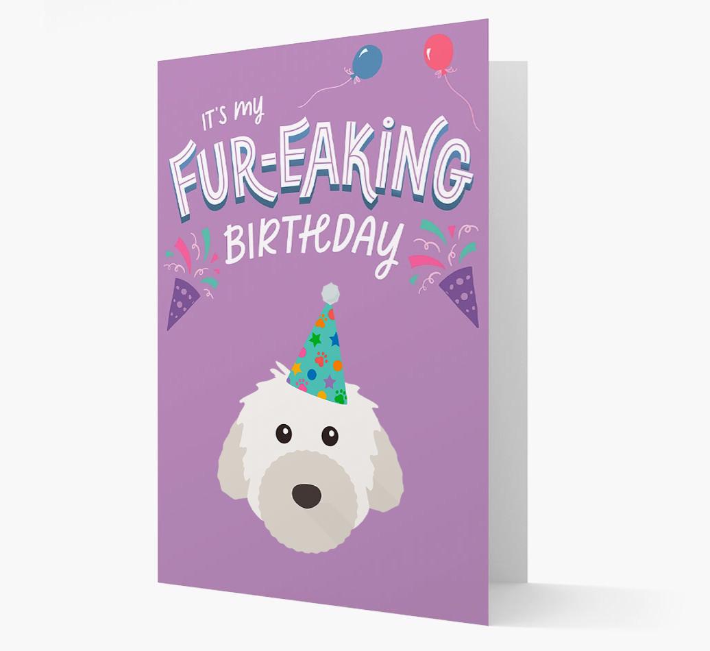 'It's My Fur-eaking Birthday': Personalized {breedFullName} Card