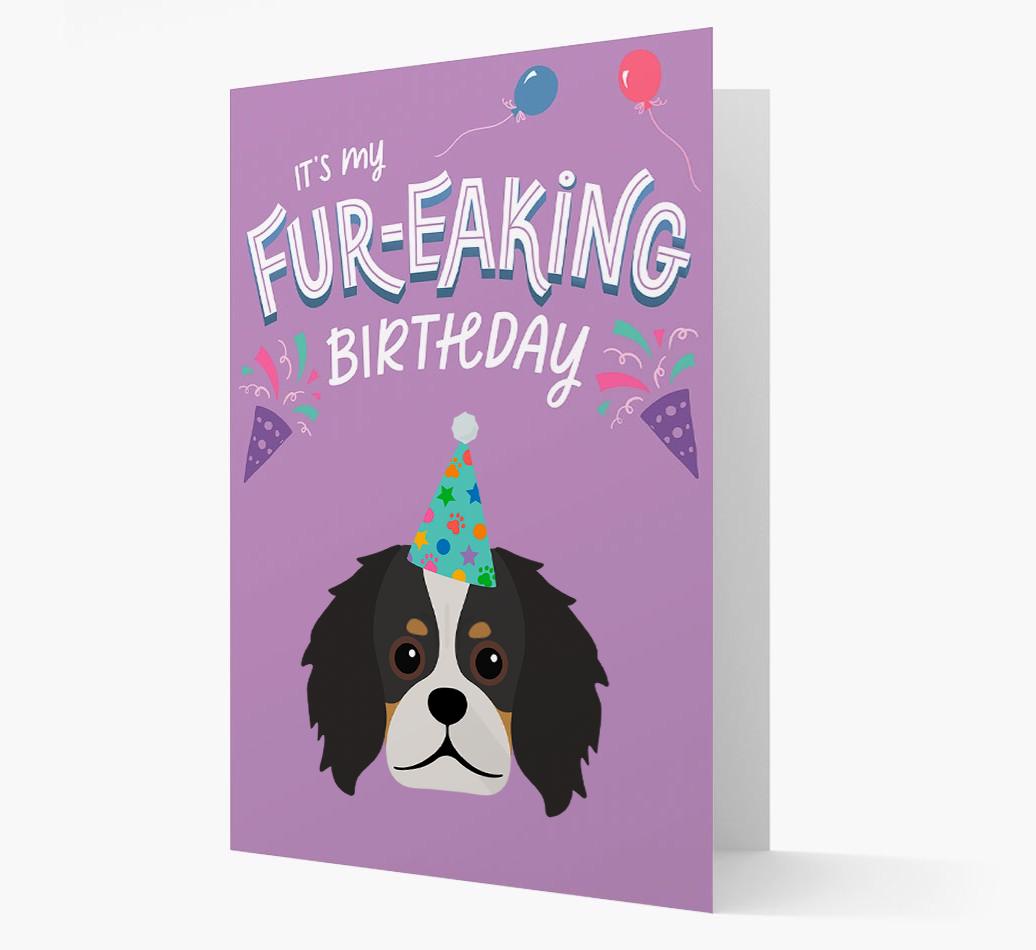 'It's My Fur-eaking Birthday': Personalized {breedFullName} Card