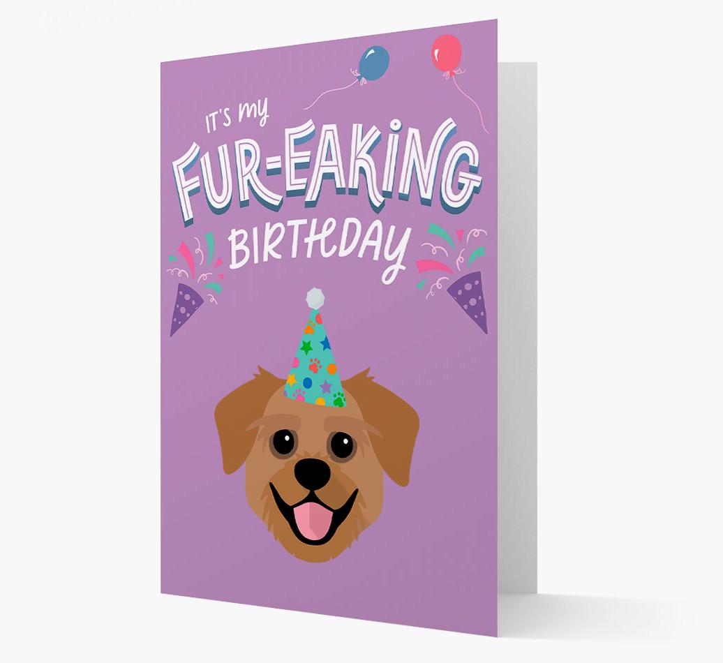 'It's My Fur-eaking Birthday': Personalized {breedFullName} Card