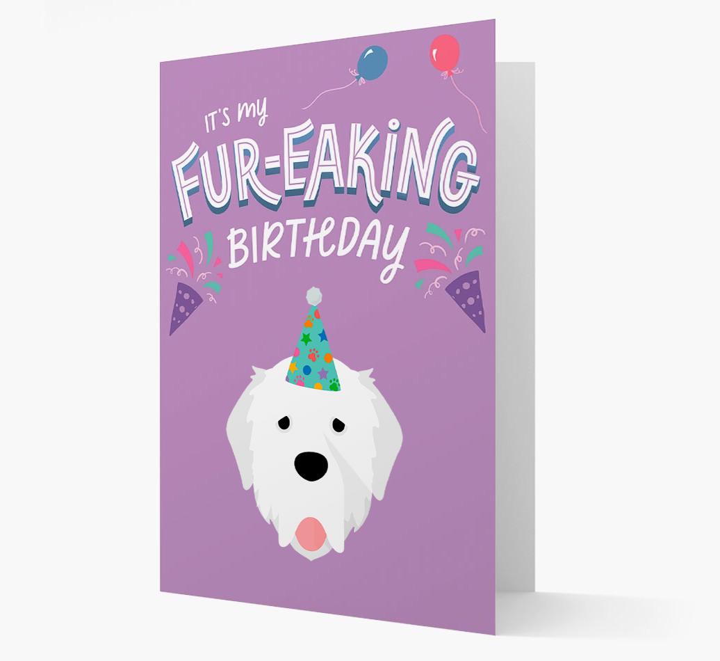 'It's My Fur-eaking Birthday': Personalized {breedFullName} Card