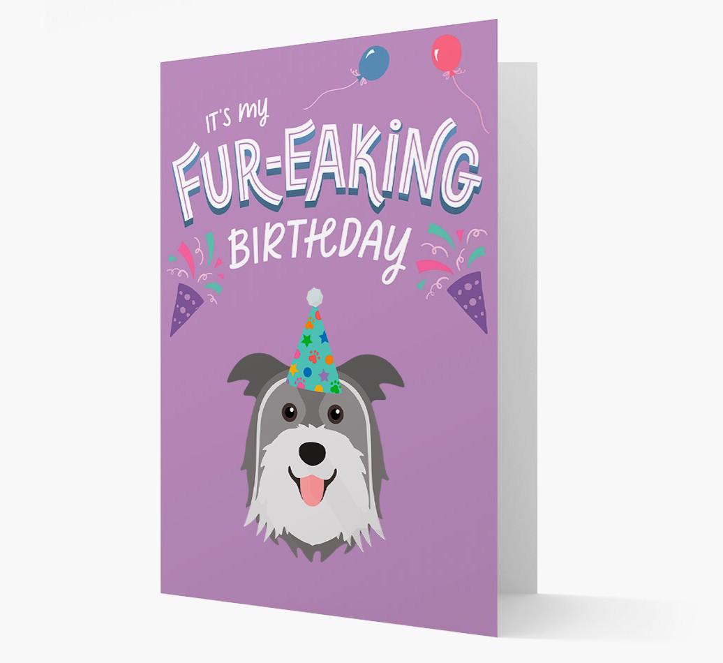 'It's My Fur-eaking Birthday': Personalized {breedFullName} Card