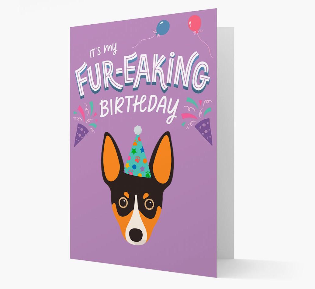 'It's My Fur-eaking Birthday': Personalized {breedFullName} Card